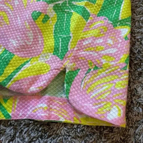 Lilly Pulitzer For Target Pink Fan Dance Sleeveless Shift Mini Dress Size 8 - Picture 4 of 8